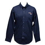 12017_SPI - Navy Long Sleeve Dress Shirt (Spicer) - thumbnail